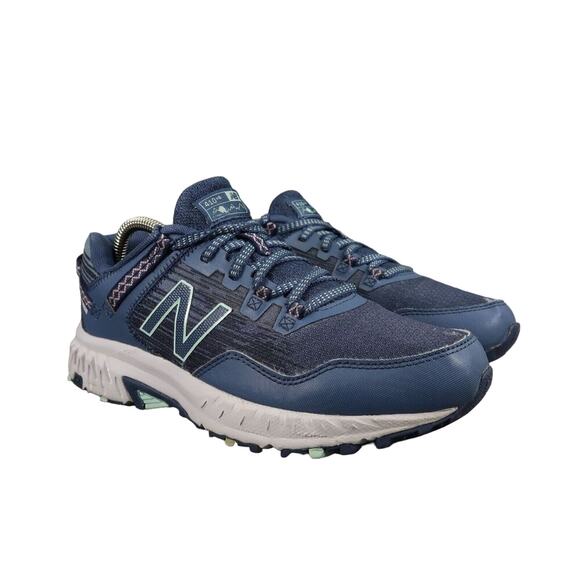 New Balance Shoe Women 7.5 Athletic Trail Running Sneaker All Terrain 410v6 Blue - Picture 1 of 16